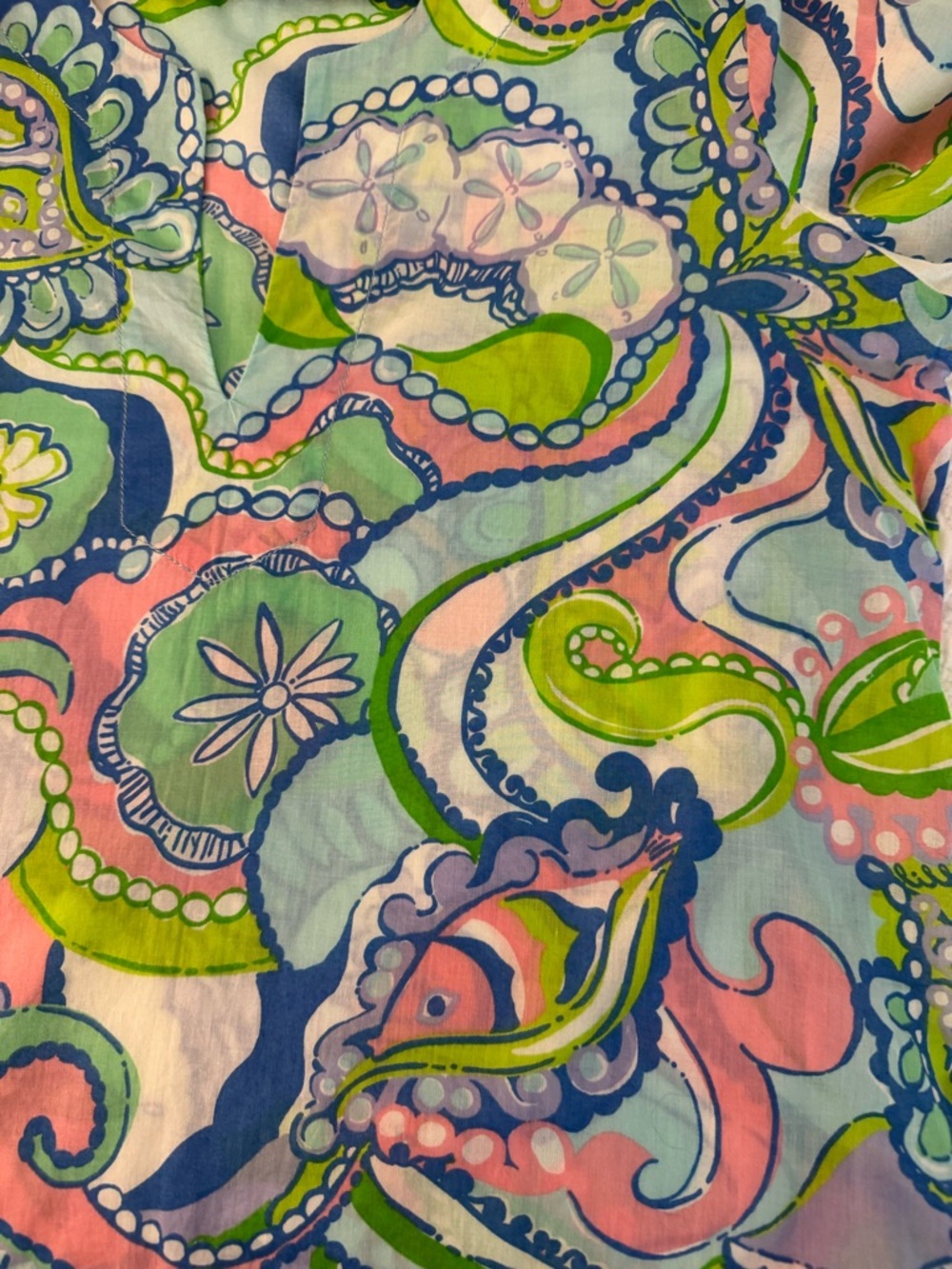 Lilly Pulitzer Multicolor Paisley V-Neck Tunic - Picture 6 of 6